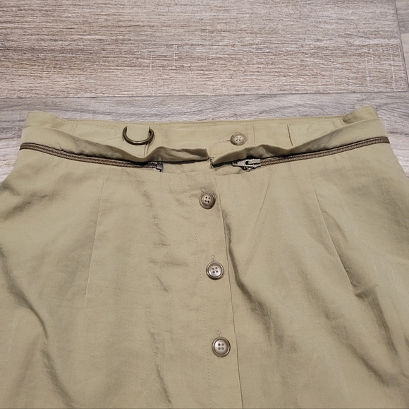 Vintage TravelSmith Convertible Zip Off Skirt Skort Shorts High Rise Women's 6 - Picture 3 of 11